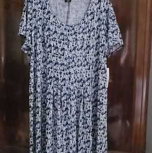 Women's Plus Pintuck Travel knit dress 4x